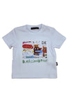 T-shirt DANIELE ALESSANDRINI da BAMBINO - WHITE