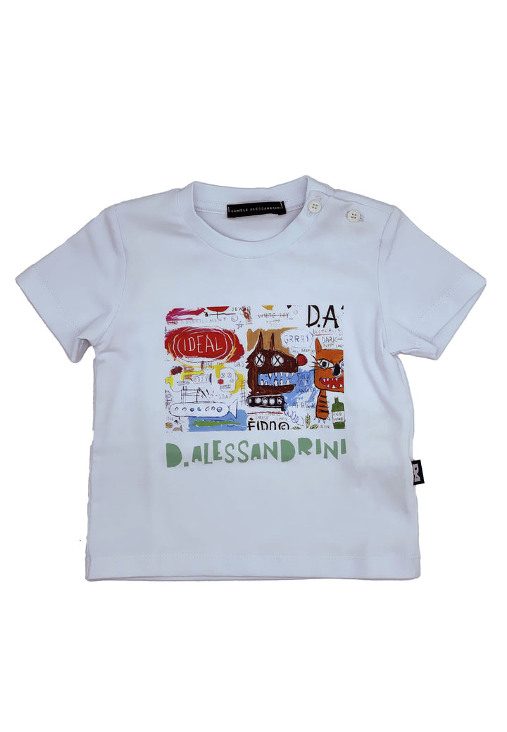 T-shirt DANIELE ALESSANDRINI da BAMBINO - WHITE