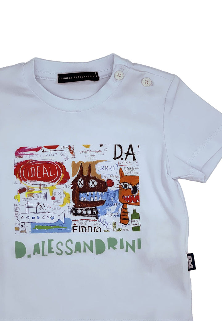 T-shirt DANIELE ALESSANDRINI da BAMBINO - WHITE