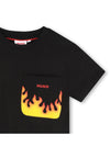 T-shirt HUGO da BAMBINO - Nero