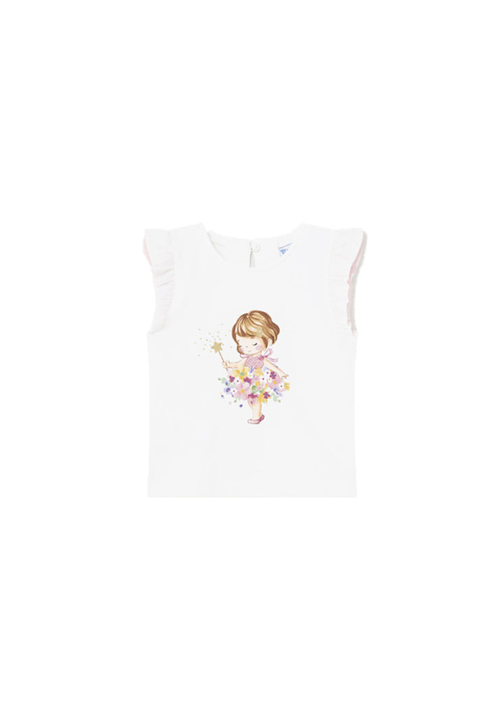 T-shirt MAYORAL da BAMBINA - Bco-dalia