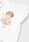 T-shirt MAYORAL da BAMBINA - Bco-dalia
