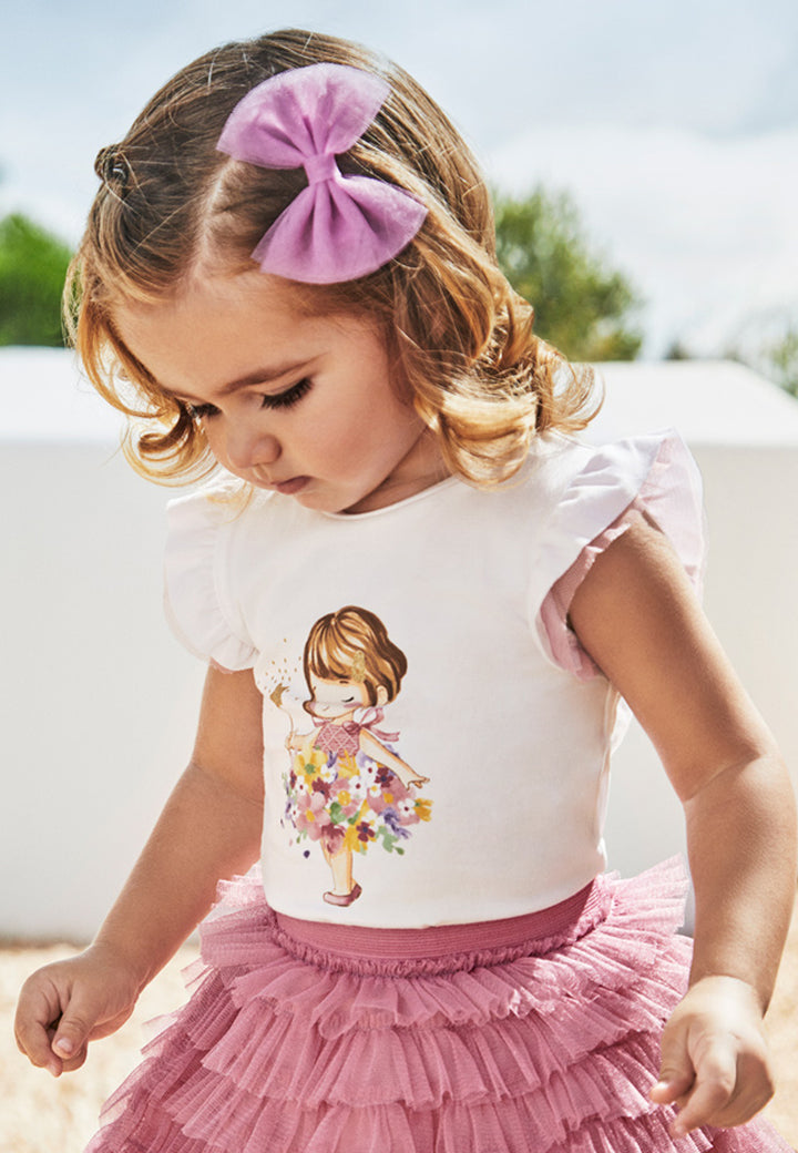 T-shirt MAYORAL da BAMBINA - Bco-dalia