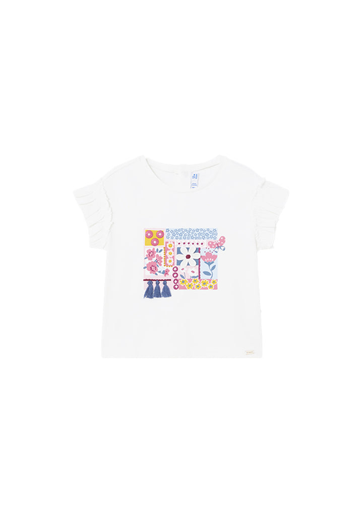 T-shirt MAYORAL da BAMBINA - Bco-dalia