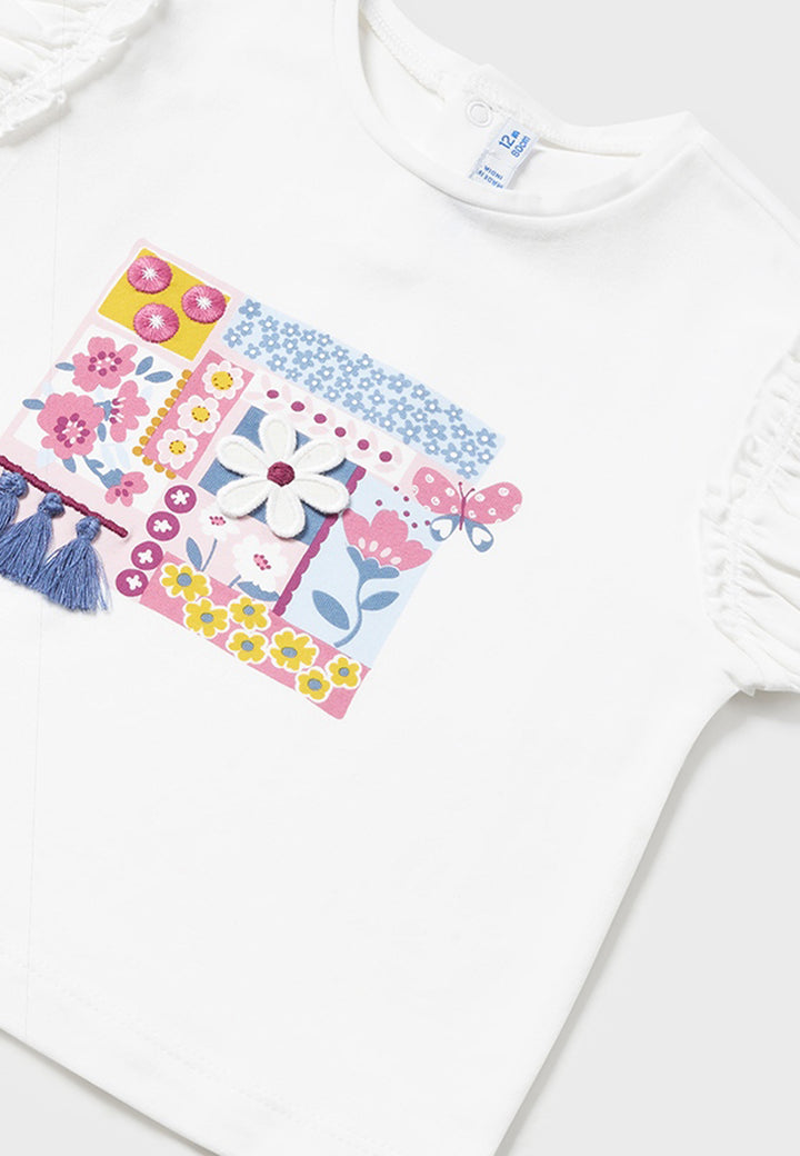 T-shirt MAYORAL da BAMBINA - Bco-dalia