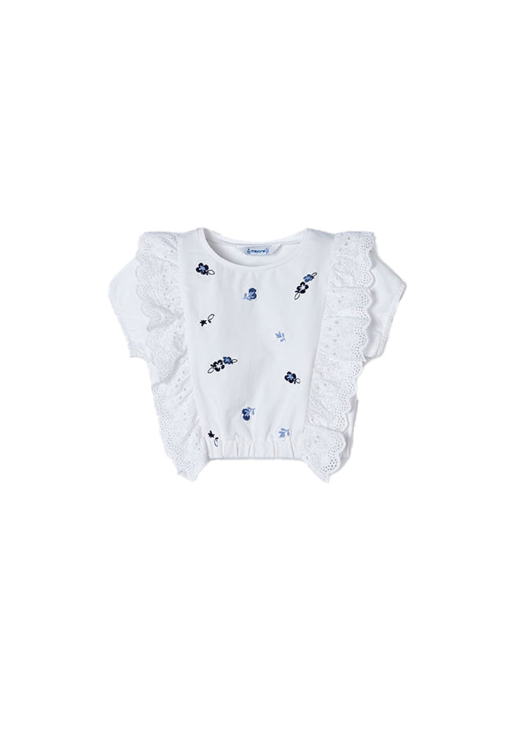 T-shirt MAYORAL da BAMBINA - Bco-blu