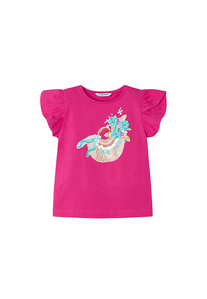 T-shirt MAYORAL da BAMBINA - Fucsia