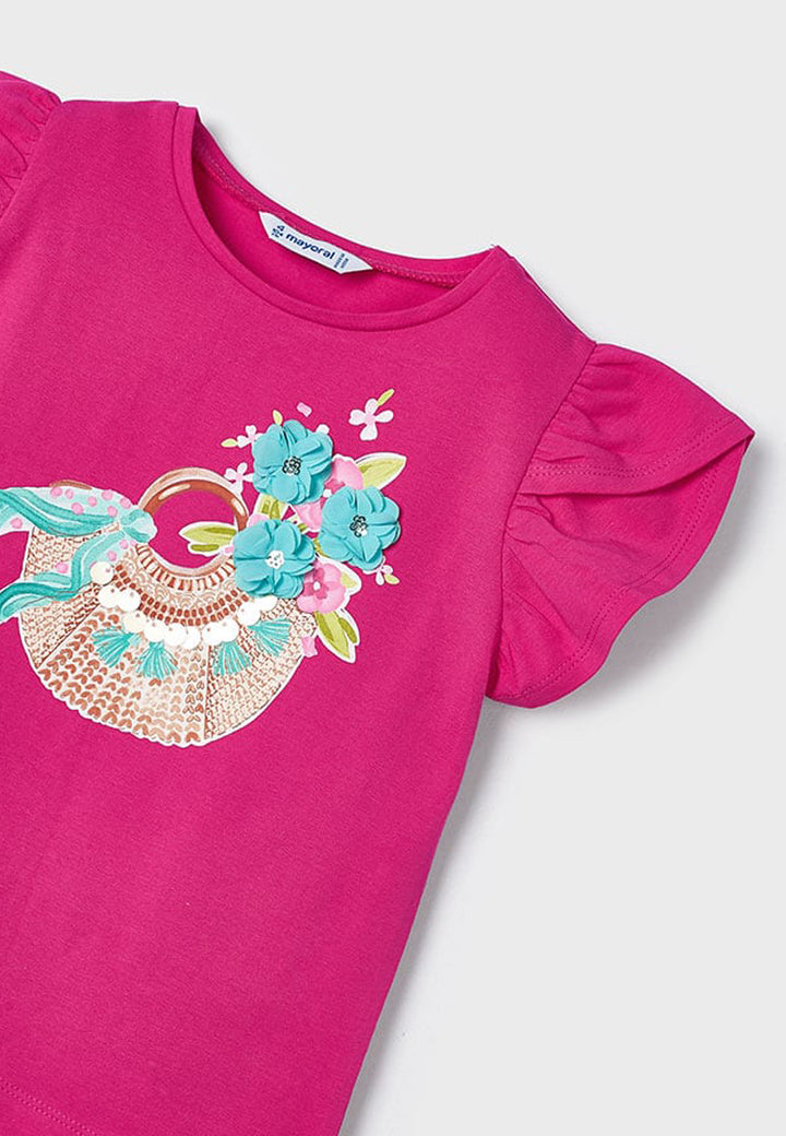 T-shirt MAYORAL da BAMBINA - Fucsia