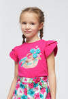 T-shirt MAYORAL da BAMBINA - Fucsia