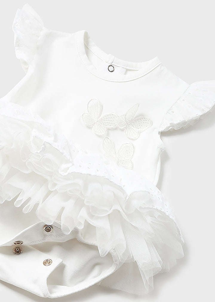 Body MAYORAL NEWBORN da NEONATA - Bianco