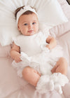 Body MAYORAL NEWBORN da NEONATA - Bianco