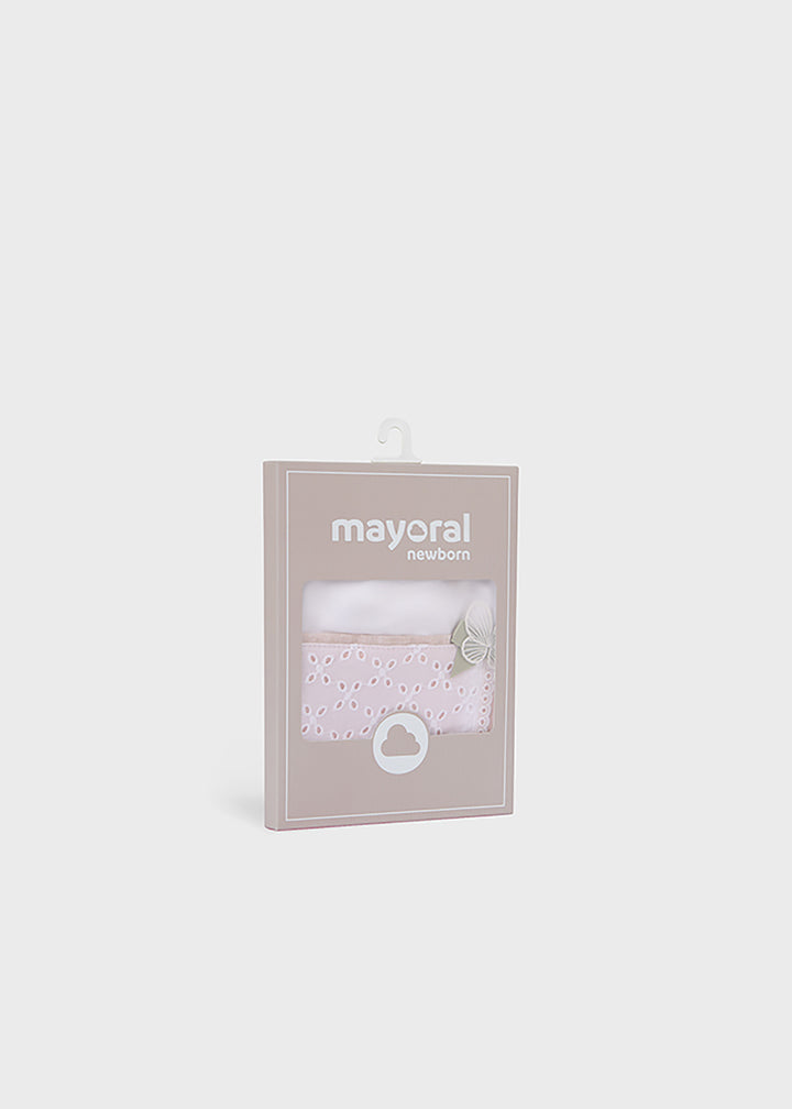 MAYORAL NEWBORN Bib for NEWBORNS - Nude