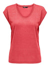 ONLY T-shirts and Tops for WOMEN - cayenne