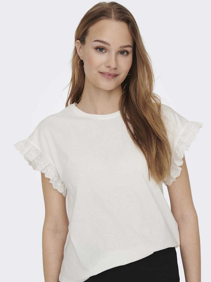 ONLY T-shirts and Tops for WOMEN - Cloud Dancer