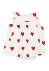 PETIT BATEAU dress for BABY GIRL - WHITE