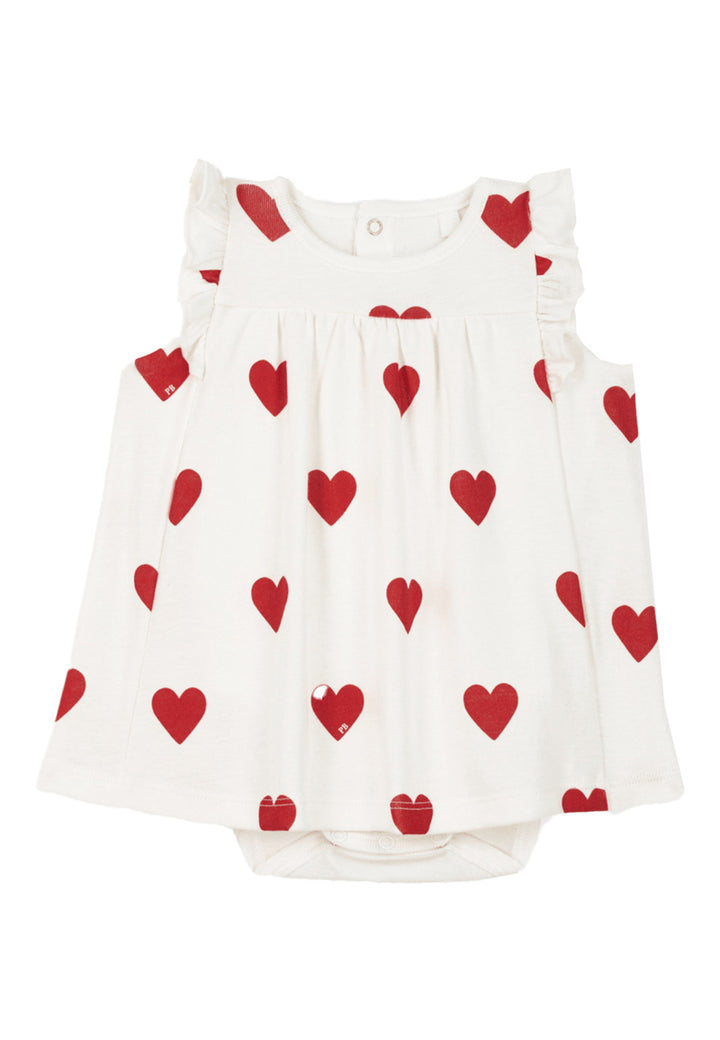 PETIT BATEAU dress for BABY GIRL - WHITE