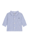 Camicia PETIT BATEAU da NEONATO - Blu