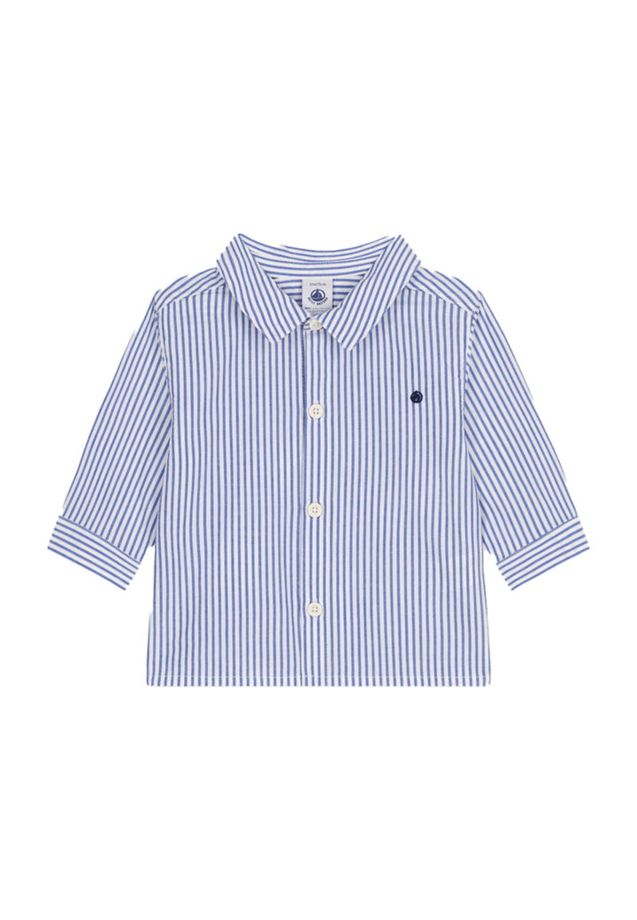 Camicia PETIT BATEAU da NEONATO - Blu
