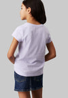 T-shirt CALVIN KLEIN JEANS da BAMBINA - Purple Heather