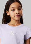 T-shirt CALVIN KLEIN JEANS da BAMBINA - Purple Heather