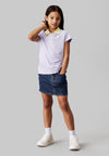 T-shirt CALVIN KLEIN JEANS da BAMBINA - Purple Heather