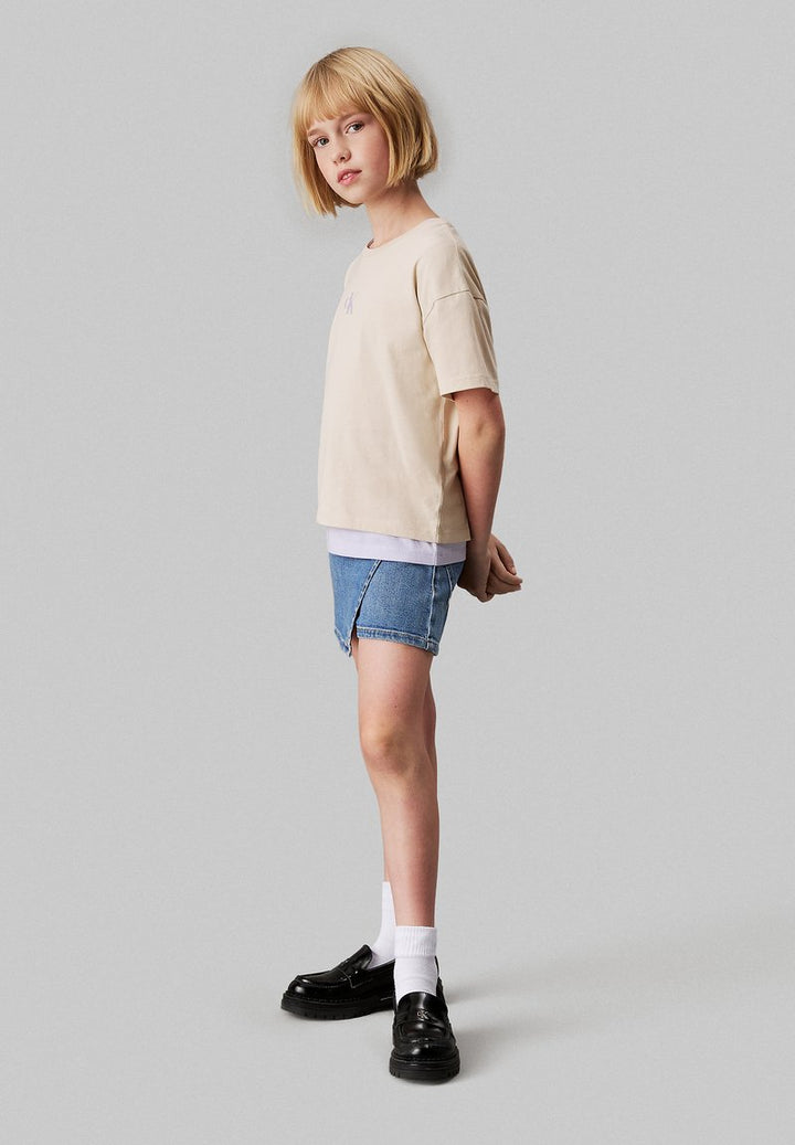 CALVIN KLEIN JEANS Shorts CALVIN KLEIN JEANS da BAMBINA - Soft Blue Comfort