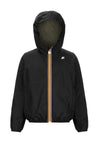 K-WAY Giubbotto K-WAY da BAMBINO - Black Pure - Green L