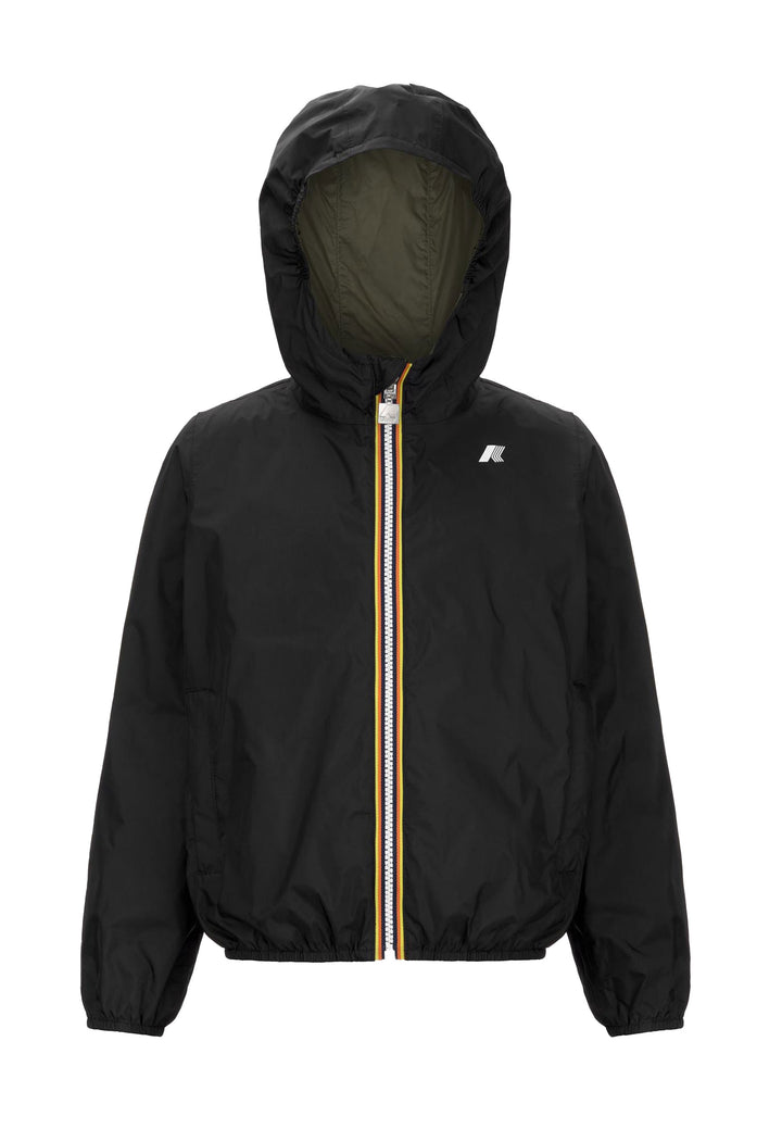 K-WAY Giubbotto K-WAY da BAMBINO - Black Pure - Green L