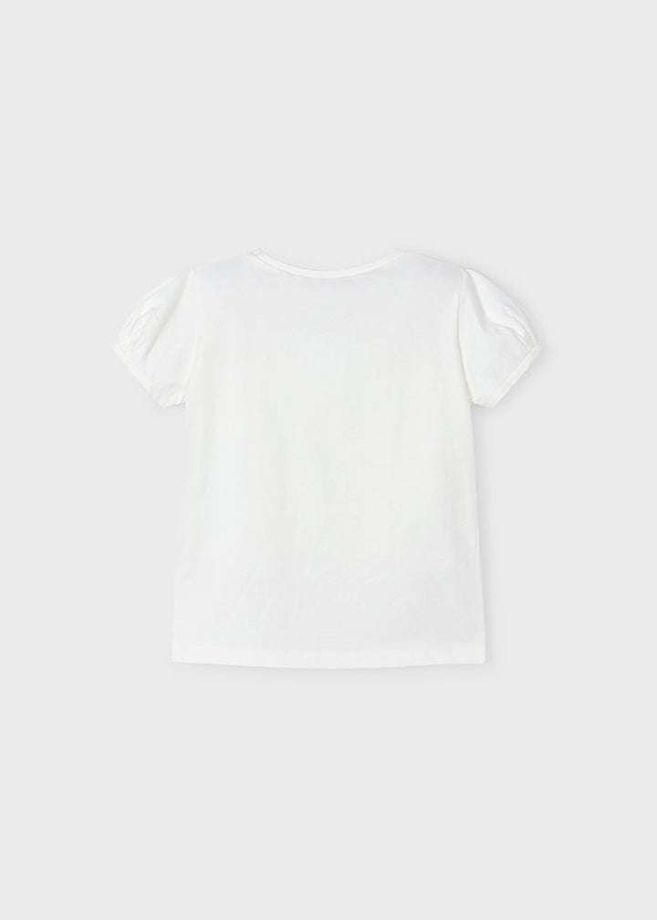 T-shirt MAYORAL da BAMBINA - Ecrù