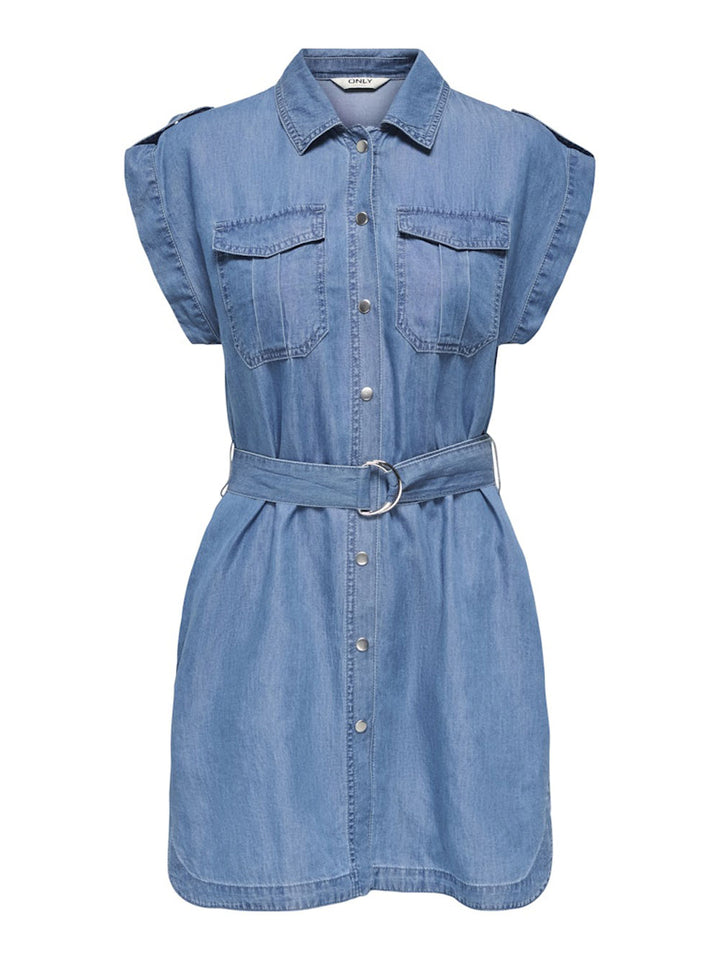 ONLY Abito ONLY da DONNA - MEDIUM BLUE DENIM