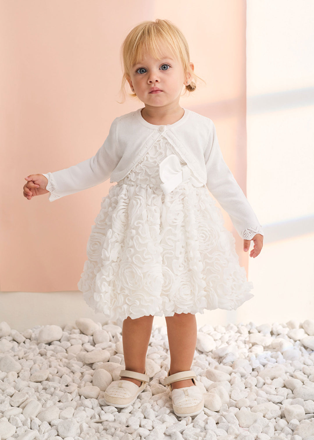 ABEL E LULA Cardigan ABEL E LULA da BAMBINA - Panna