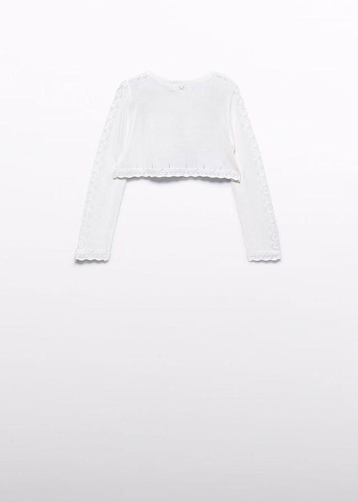 ABEL E LULA Cardigan ABEL E LULA da BAMBINA - Panna