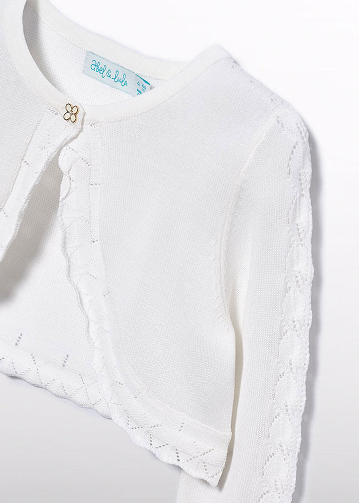 ABEL E LULA Cardigan ABEL E LULA da BAMBINA - Panna