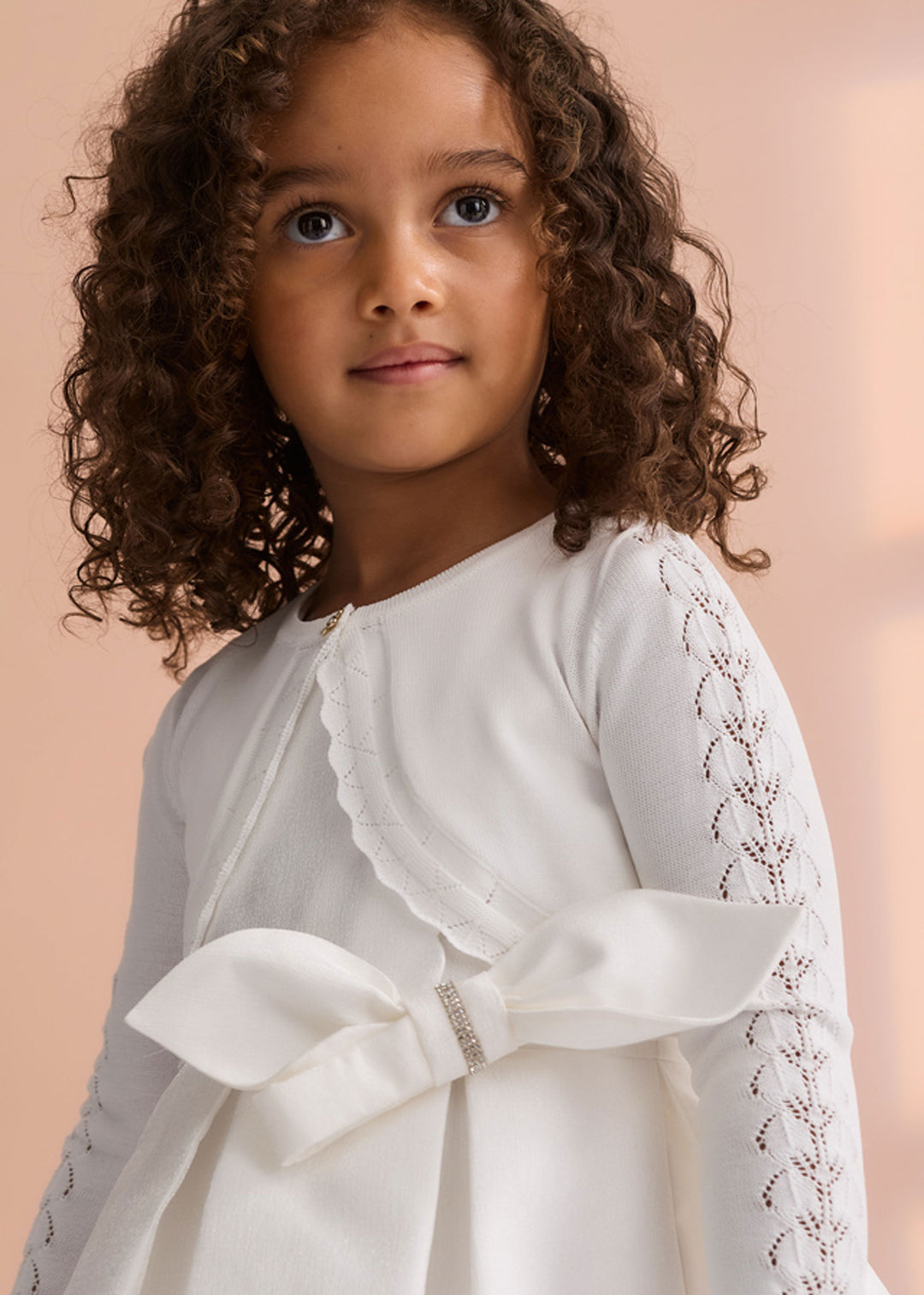 ABEL E LULA Cardigan ABEL E LULA da BAMBINA - Panna