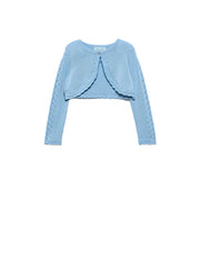 Cardigan bambina celeste Abel & Lula