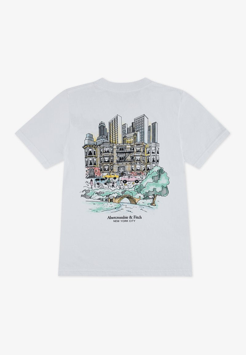 ABERCROMBIE T-shirt ABERCROMBIE da BAMBINO - Bright White