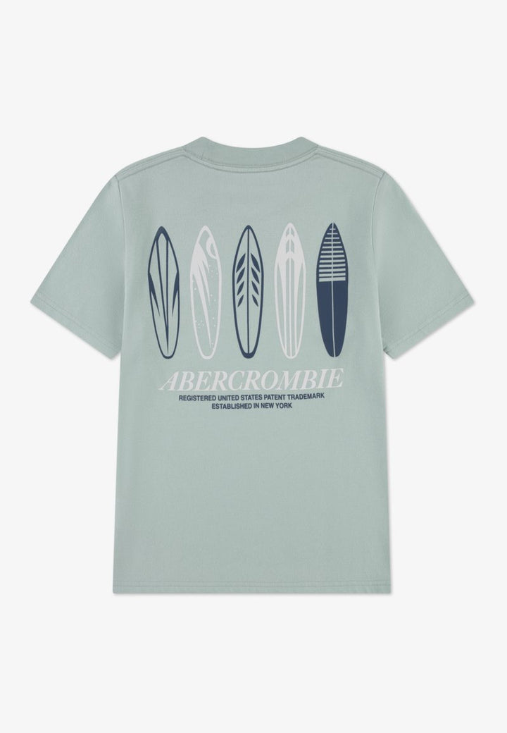 ABERCROMBIE T-shirt ABERCROMBIE da BAMBINO - SILT GREEN