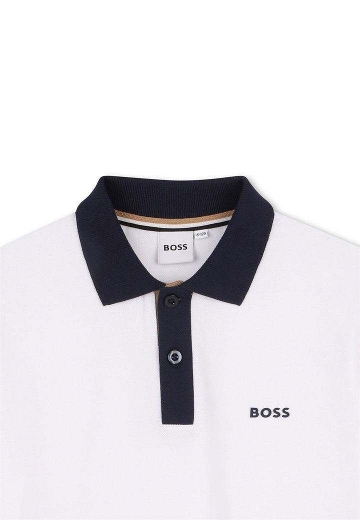 BOSS Polo BOSS da BAMBINO - Bianco