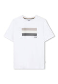T-shirt BOSS da BAMBINO - Bianco