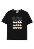 T-shirt BOSS da BAMBINO - Nero