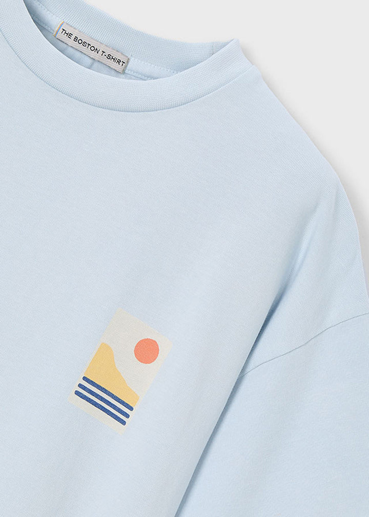 BOSTON T-shirt BOSTON da BAMBINO - Celeste