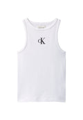 Top CALVIN KLEIN JEANS da BAMBINA - WHITE