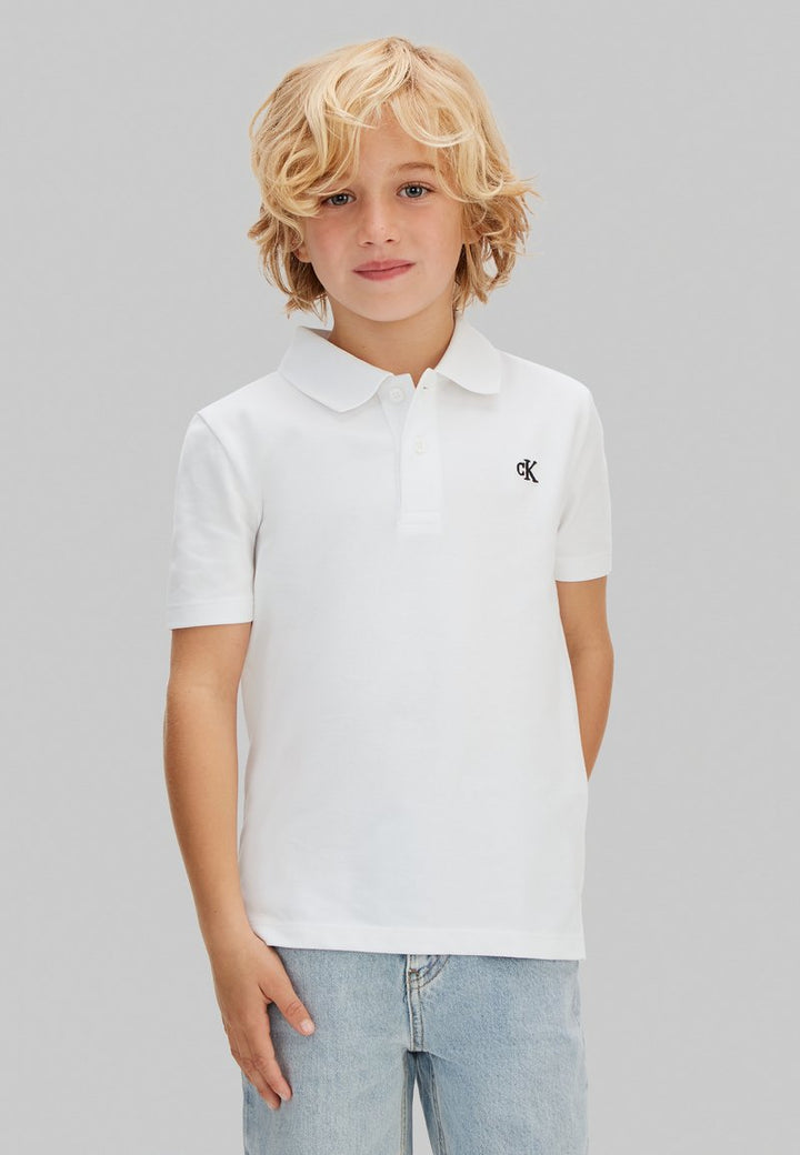 CALVIN KLEIN JEANS Polo CALVIN KLEIN JEANS da BAMBINO - WHITE