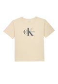 T-shirt CALVIN KLEIN JEANS da BAMBINO - Whitecap Gray