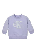 Felpa CALVIN KLEIN JEANS da BAMBINI - Dusky Cornflower