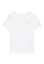 T-shirt bambini bianca brillante Calvin Klein Jeans – IU0IU00683