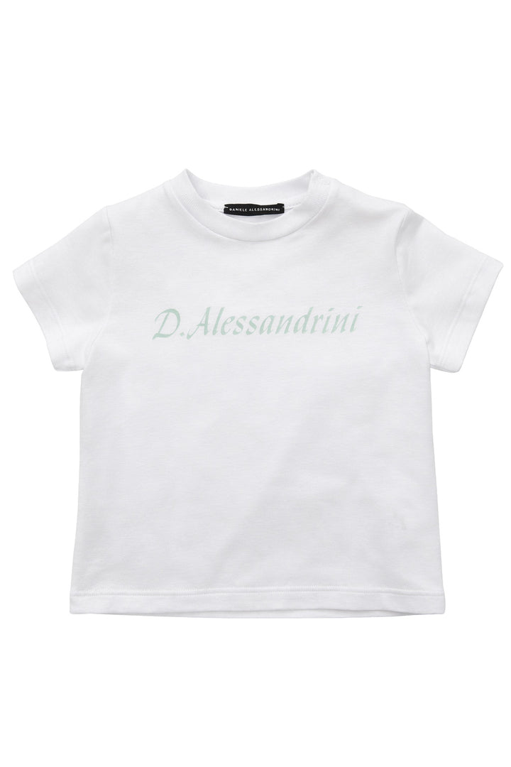 DANIELE ALESSANDRINI T-shirt DANIELE ALESSANDRINI da BAMBINO - WHITE/ACQUA