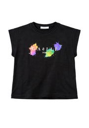 T-shirt bambina nero Gaelle Paris – 2746M00455