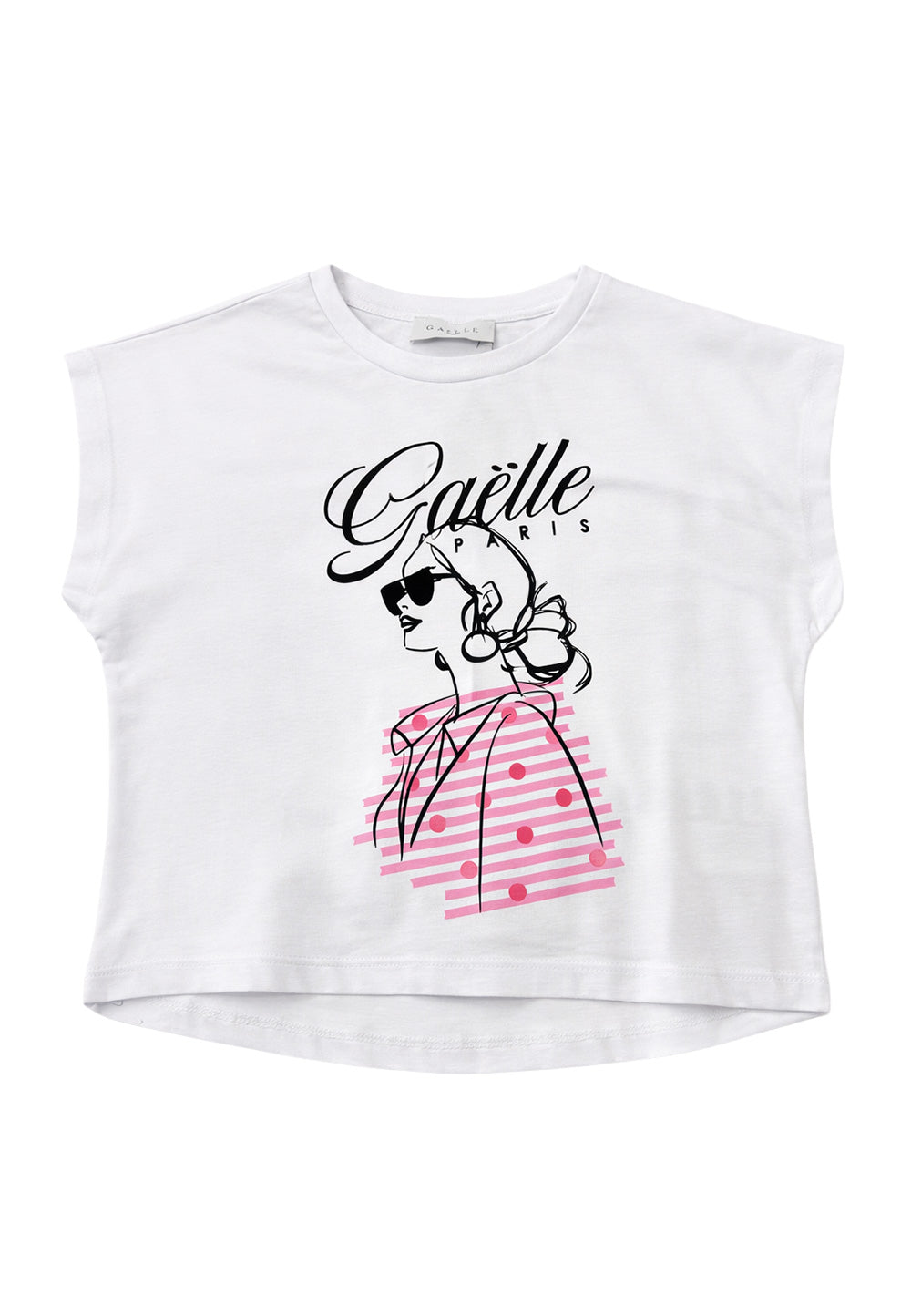GAELLE PARIS T-shirt GAELLE PARIS da BAMBINA - WHITE/PINK