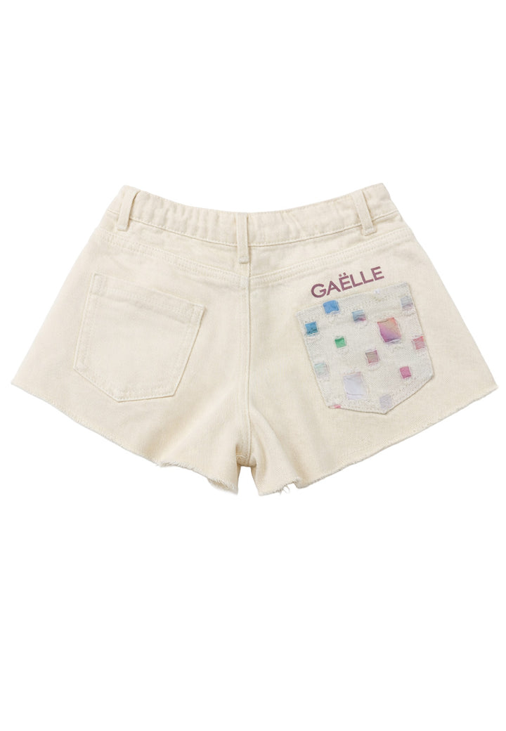 GAELLE PARIS Shorts GAELLE PARIS da BAMBINA - OFF-WHITE